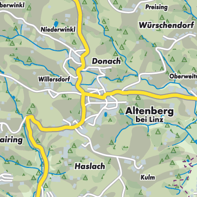Übersichtsplan Altenberg bei Linz
