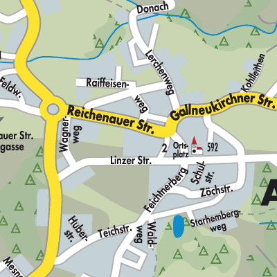 Stadtplan Altenberg bei Linz