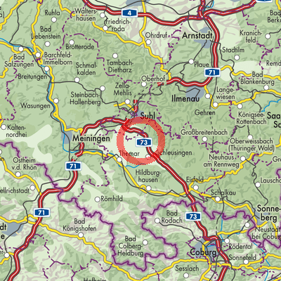 Landkarte Altendambach