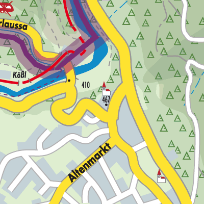 Stadtplan Altenmarkt bei Sankt Gallen