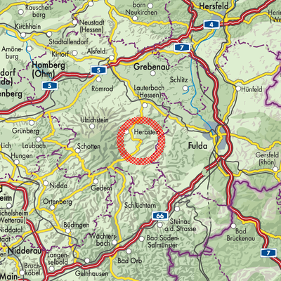 Landkarte Altenschlirf