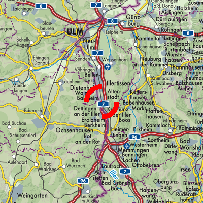 Landkarte Altenstadt (VGem)