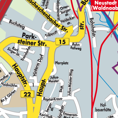 Stadtplan Altenstadt an der Waldnaab