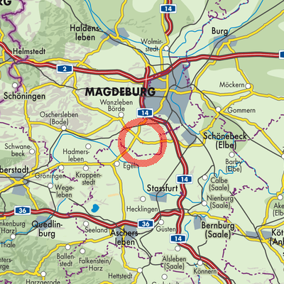 Landkarte Altenweddingen
