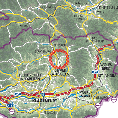 Landkarte Althofen