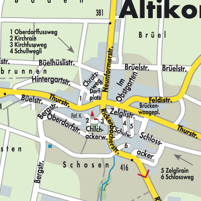 Stadtplan Altikon
