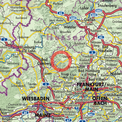 Landkarte Altweilnau
