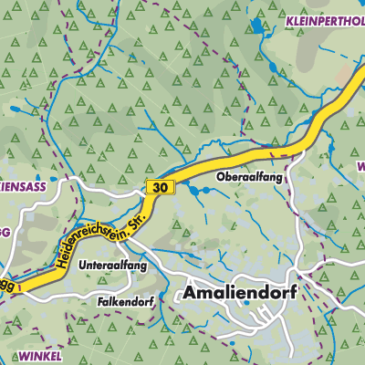 Übersichtsplan Amaliendorf-Aalfang