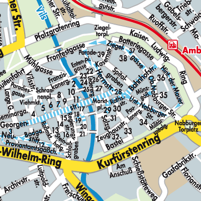 Stadtplan Amberg