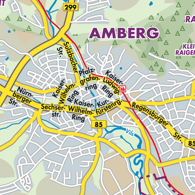 Übersichtsplan Amberg