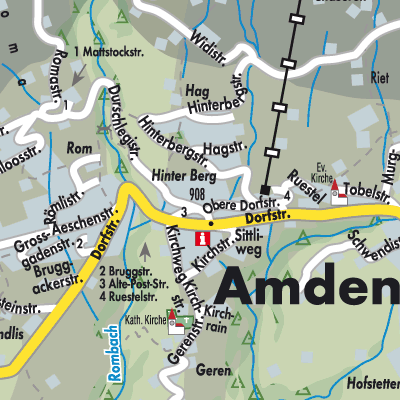 Stadtplan Amden