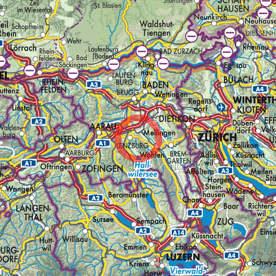 Landkarte Ammerswil