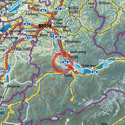 Landkarte Amsoldingen