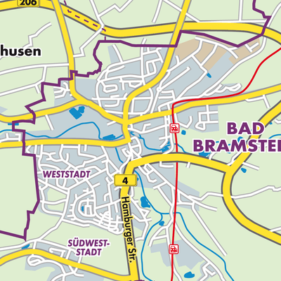 Übersichtsplan Amt Bad Bramstedt-Land