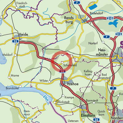 Landkarte Amt Schenefeld