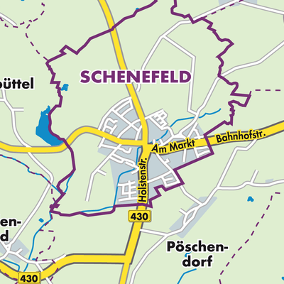 Übersichtsplan Amt Schenefeld
