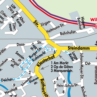 Stadtplan Amt Wilstermarsch