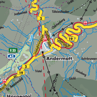 Übersichtsplan Andermatt