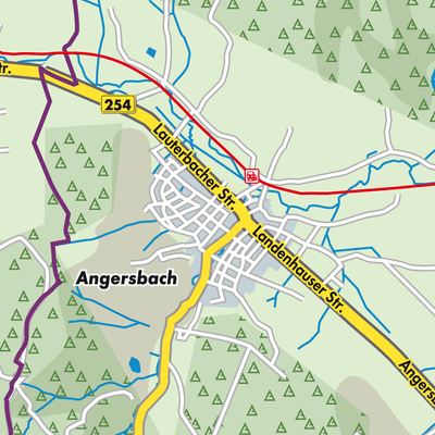 Übersichtsplan Angersbach