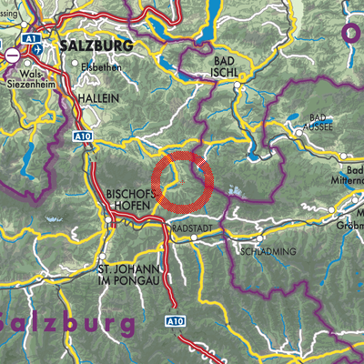 Landkarte Annaberg-Lungötz