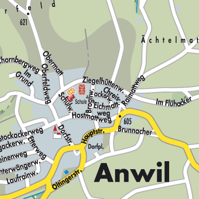 Stadtplan Anwil