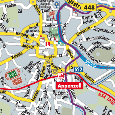 Stadtplan Appenzell