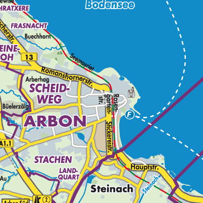 Übersichtsplan Arbon