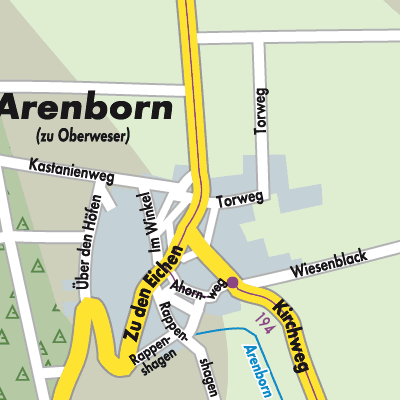 Stadtplan Arenborn