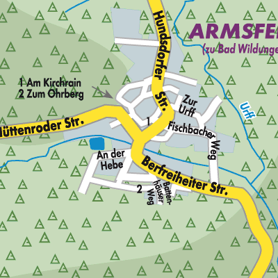Stadtplan Armsfeld