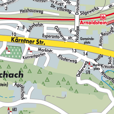 Stadtplan Arnoldstein