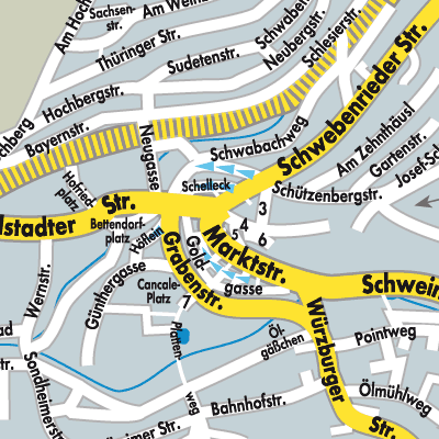 Stadtplan Arnstein