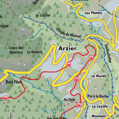 Übersichtsplan Arzier-Le Muids