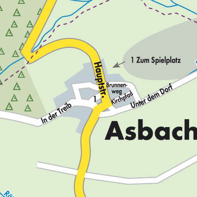 Stadtplan Asbach