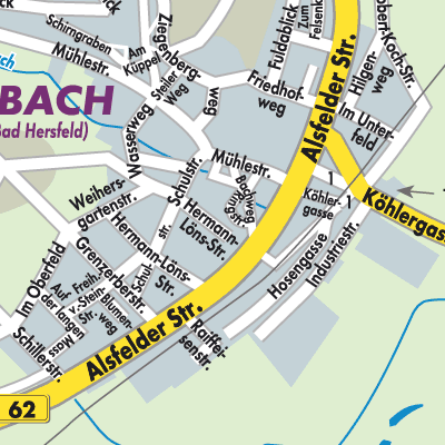 Stadtplan Asbach