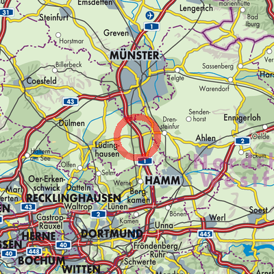 Landkarte Ascheberg