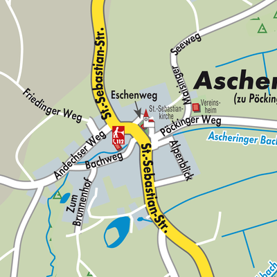 Stadtplan Aschering