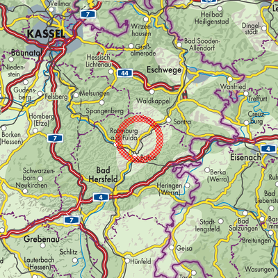 Landkarte Asmushausen