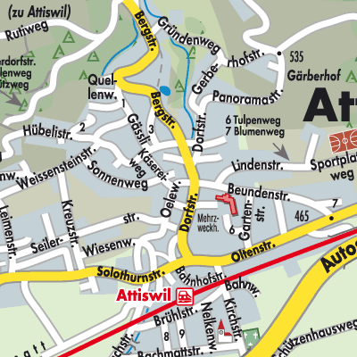 Stadtplan Attiswil