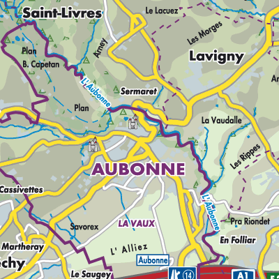 Übersichtsplan Aubonne