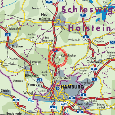 Landkarte Auenland Südholstein