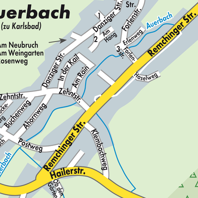 Stadtplan Auerbach
