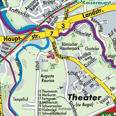 Stadtplan Augst