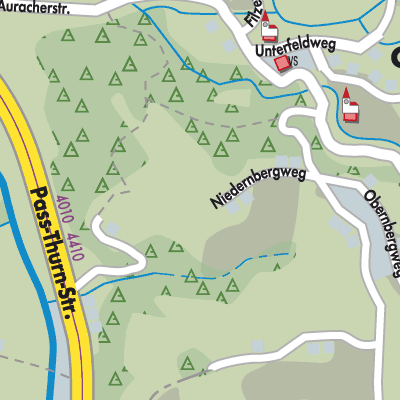 Stadtplan Aurach bei Kitzbühel