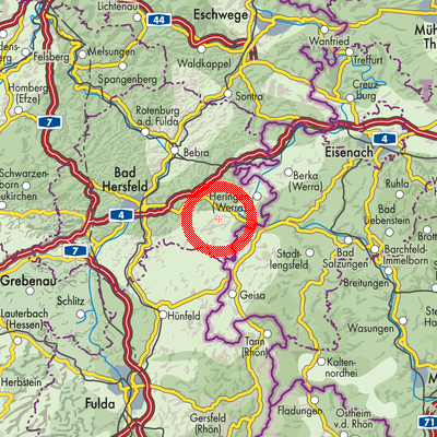Landkarte Ausbach