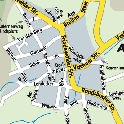 Stadtplan Ausbach