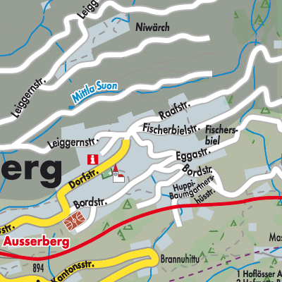 Stadtplan Ausserberg