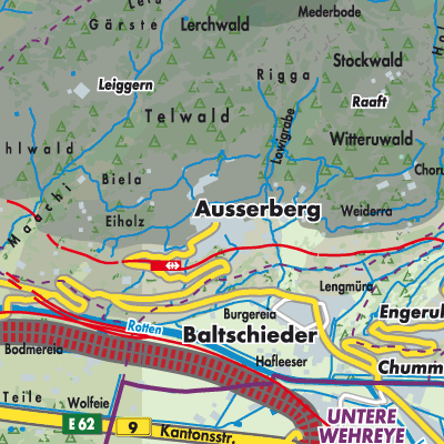 Übersichtsplan Ausserberg