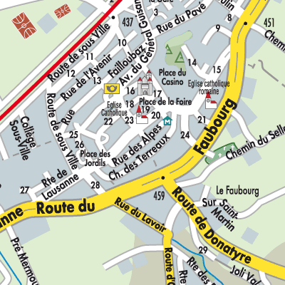 Stadtplan Avenches