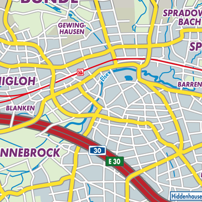 Übersichtsplan Bünde