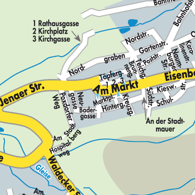 Stadtplan Bürgel